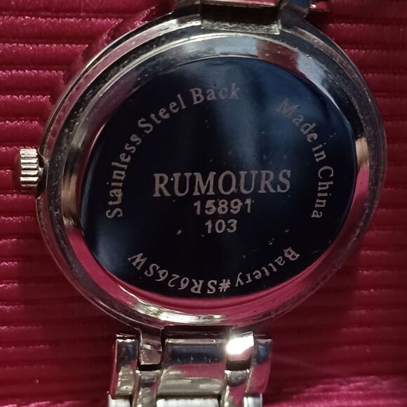 RUMORS Silver, Gold, Rhinestone Watch - Picture 3 of 3